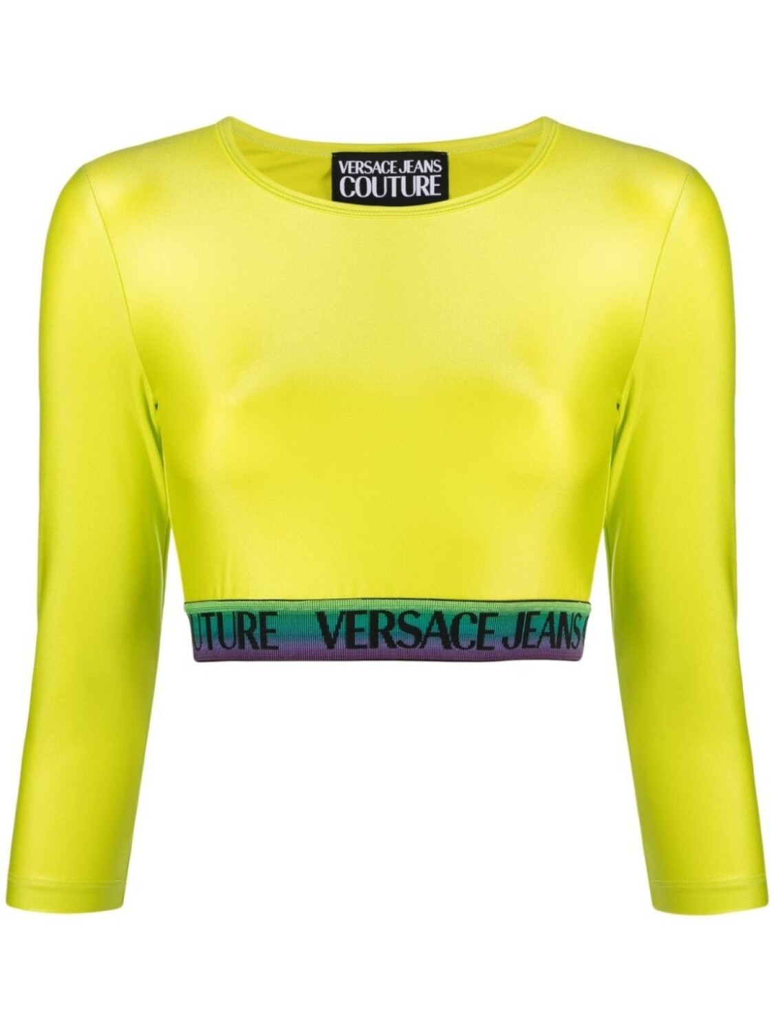 

Versace Jeans Couture топ с логотипом, зеленый
