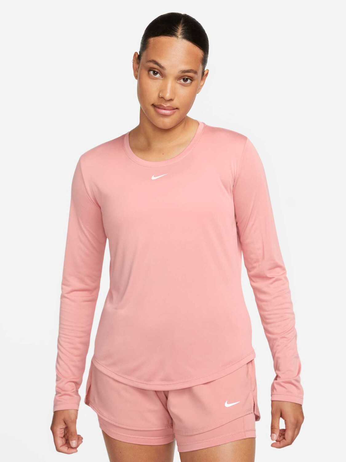 

Блуза Nike W NK ONE DF LS STD TOP, красный
