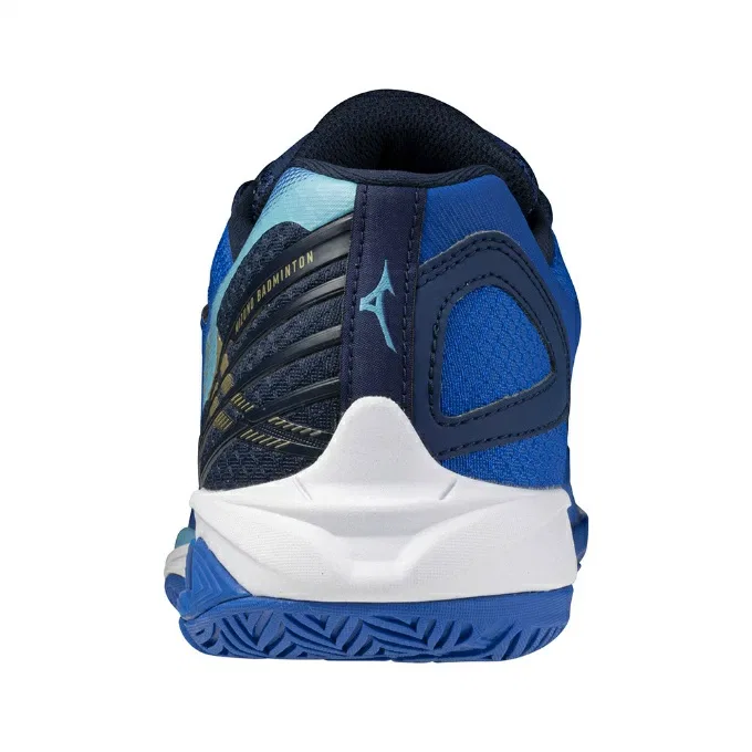 Унисекс кроссовки для бадминтона «Wave Claw 3 FIT» от Mizuno, Bl/Wh/Nv — фото 3