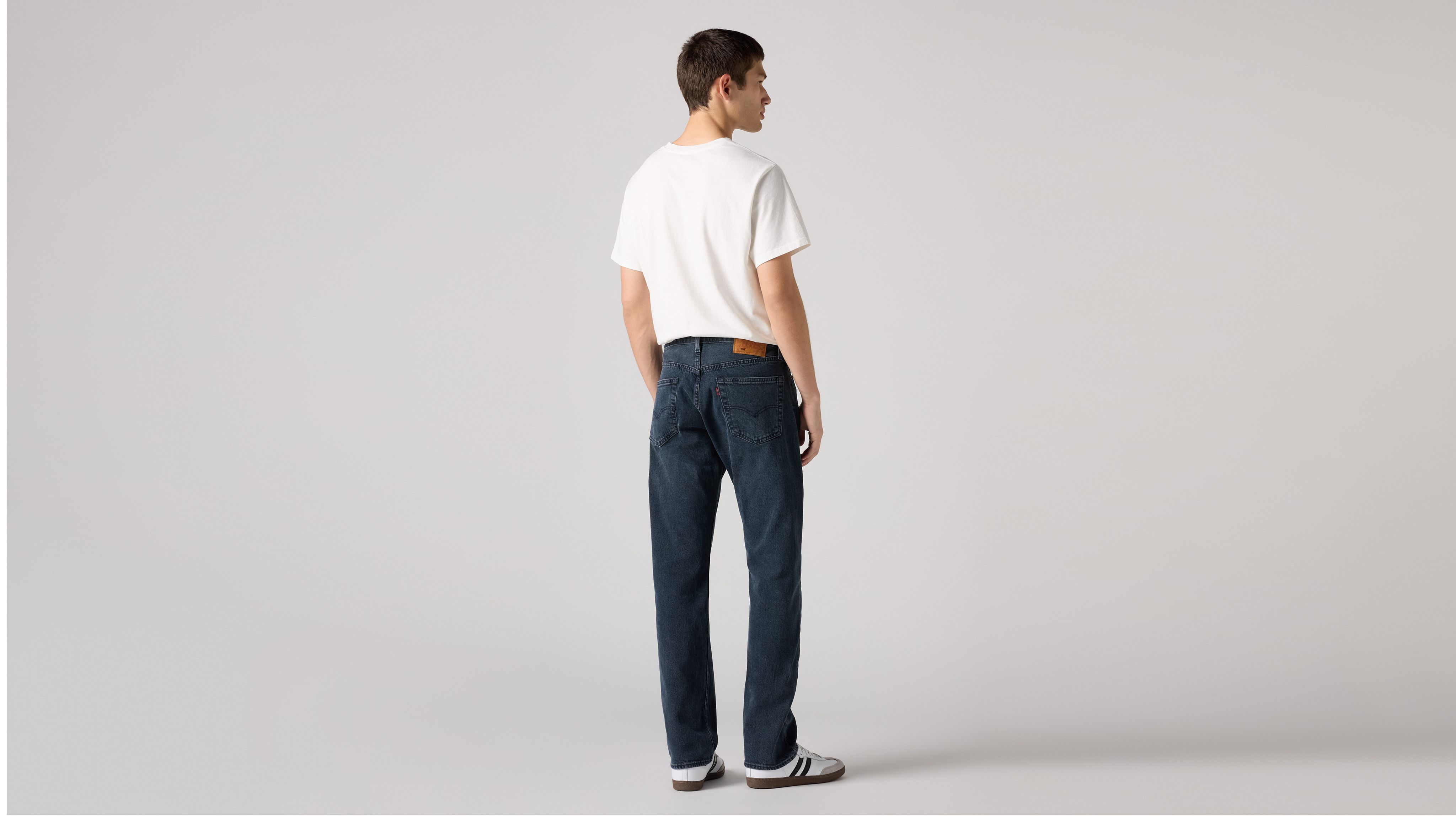 Мужские джинсы 501 Original Fit Levi's, Blue Black - Dark Wash - Stretch — фото 3