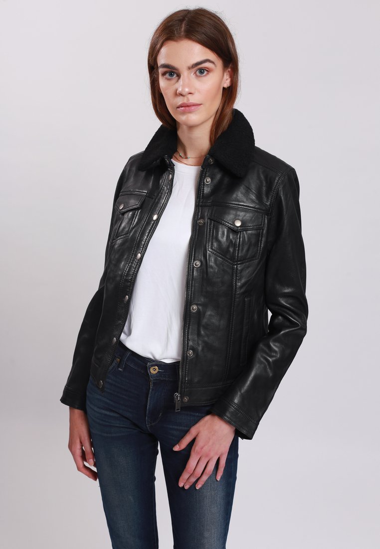 

Кожаная куртка Lee Cooper, черный