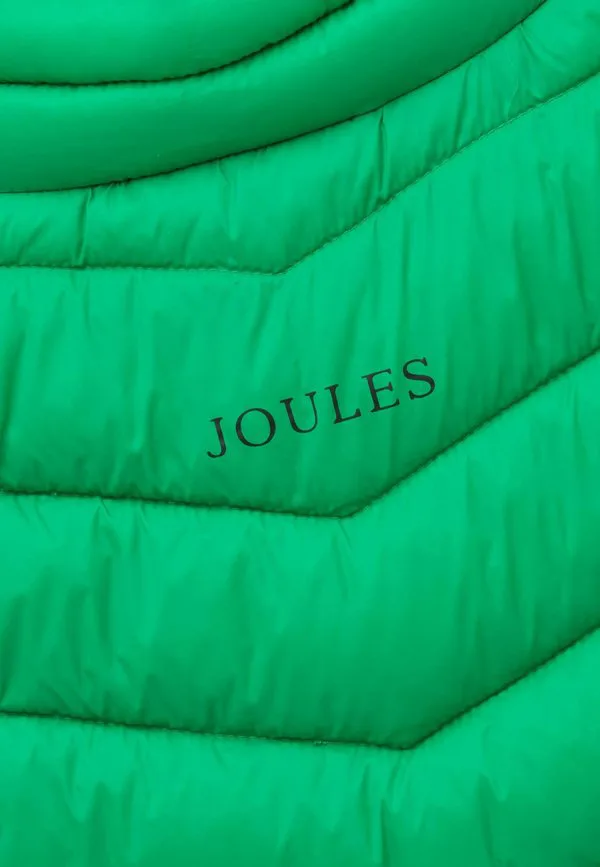 Свободный крой, водонепроницаемый, утепленный жилет из крофтона на молнии. Joules, Bright Green — фото 3