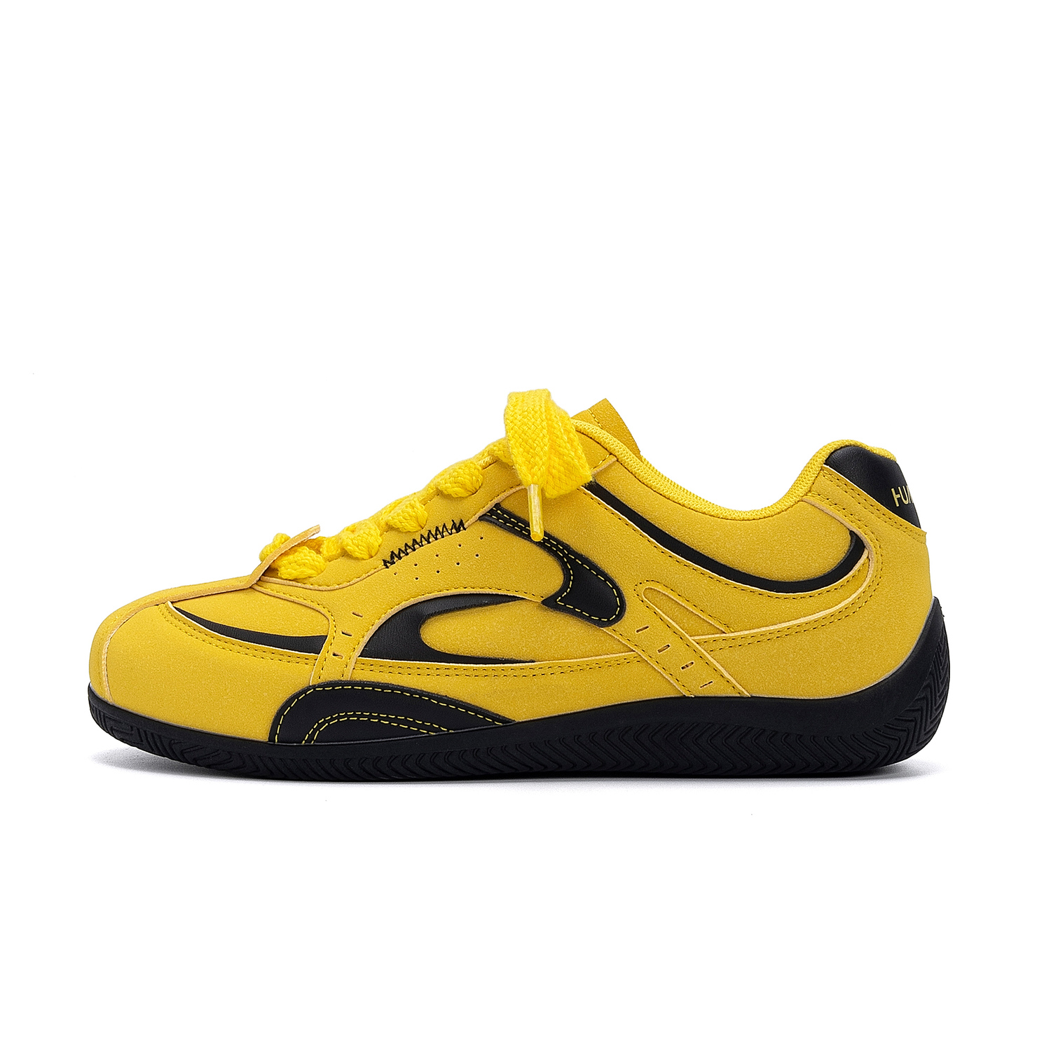 

HUANQIU Кроссовки для скейтбординга мужские низкие с синтетической кожей, устойчивые к истиранию