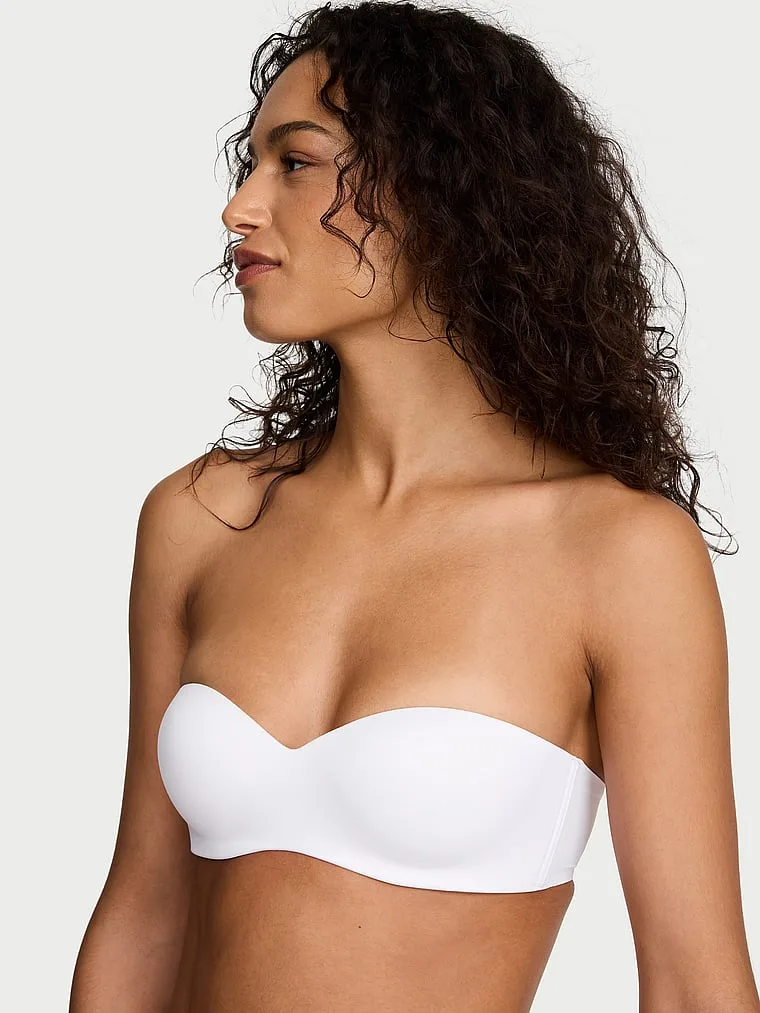 Бюстгальтер без бретелей в форме сердца с легкой подкладкой Victoria'S Secret Bare, Smooth Vs White