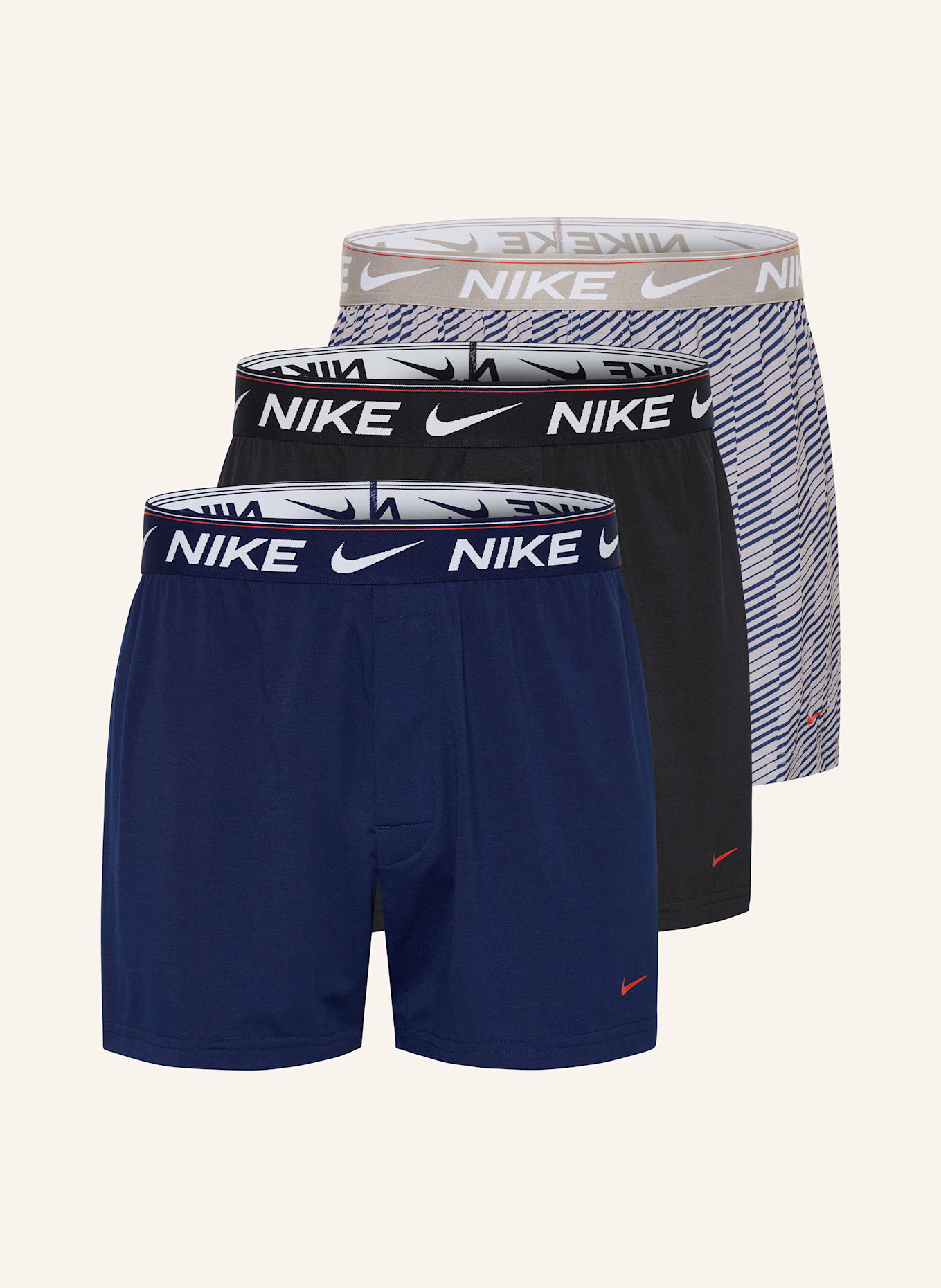 

Комплект из 3 пар трусов-боксеров Nike, мультиколор