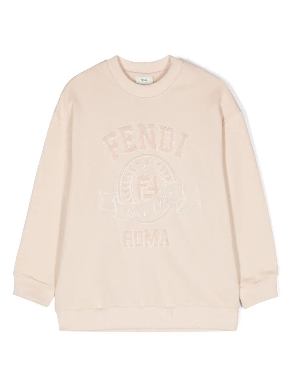 

Толстовка с вышитым логотипом FENDI KIDS, нейтральный