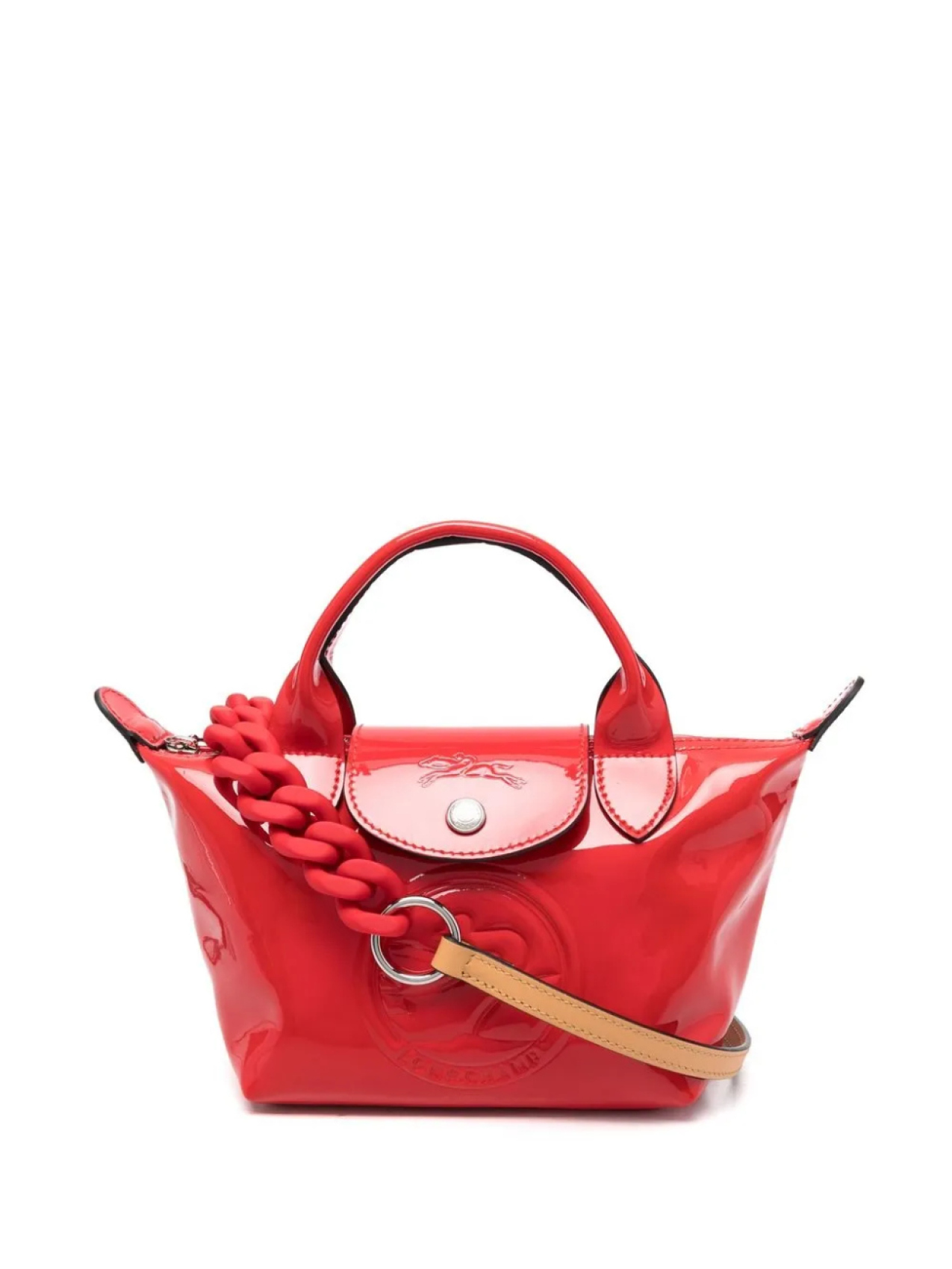 

Longchamp сумка-тоут XS Pliage Cuir, красный