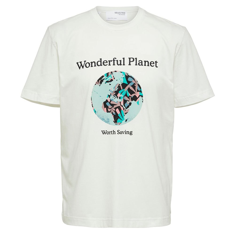 

Футболка Selected Relaxed Holg Short Sleeve O Neck, белый