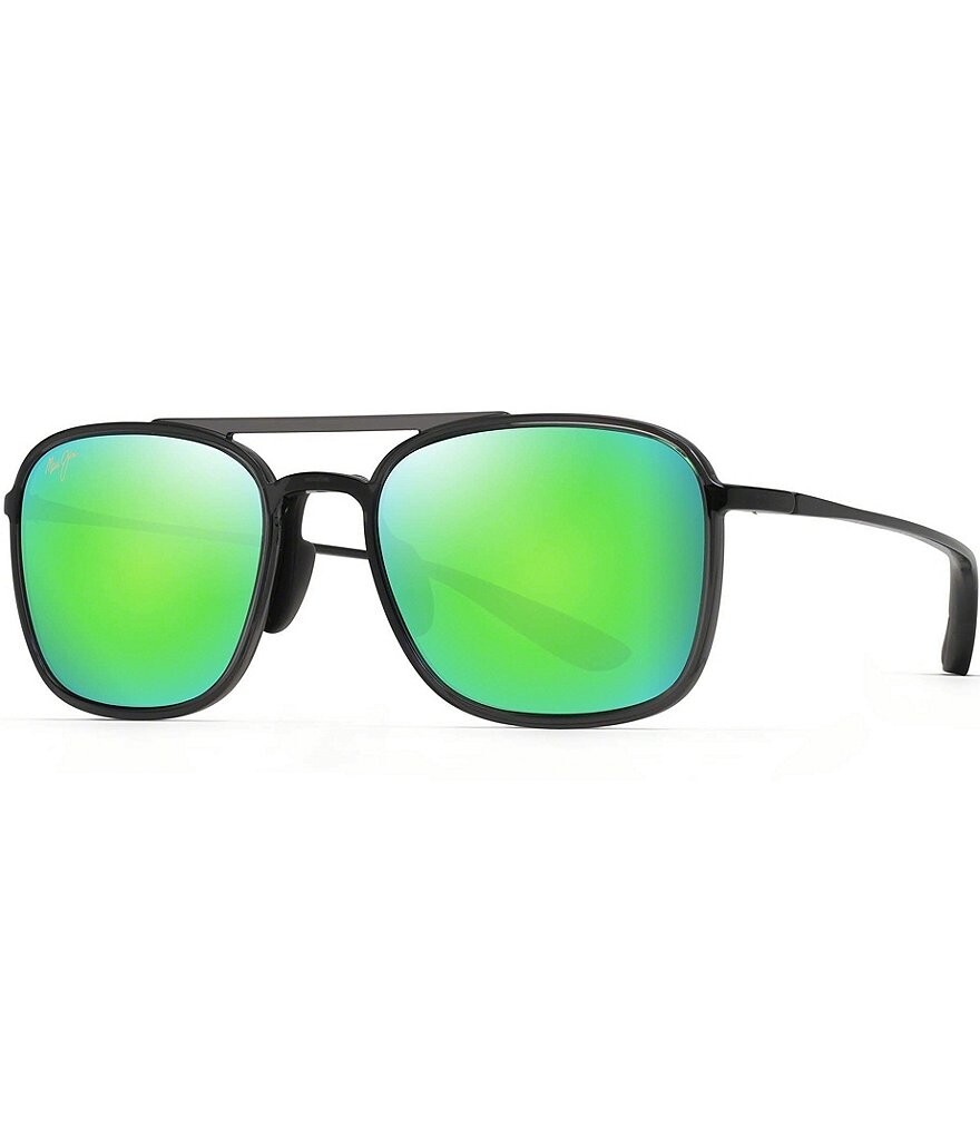 

Солнцезащитные очки-авиаторы унисекс Maui Jim Keokea 55 мм, серый