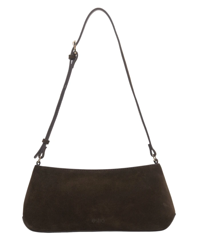 

Велюровая сумка-багет Estro, коричневый