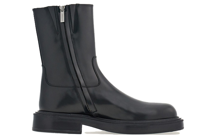 Панельные лаковые ботинки до щиколотки Ferragamo, черный — фото 3