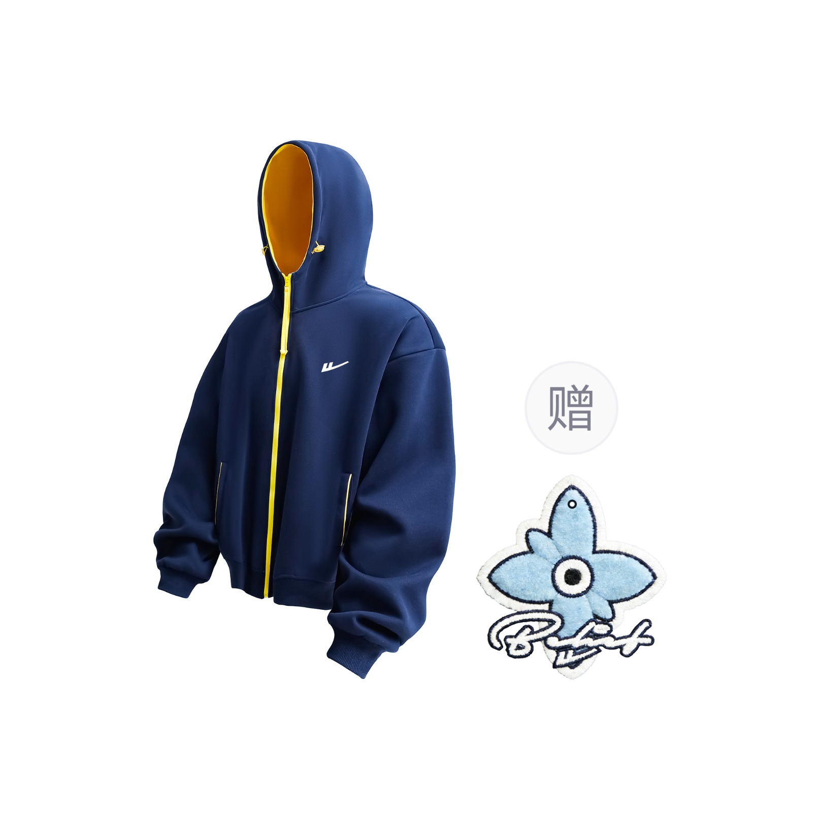 

Толстовка женская худи кардиган Moderate WARRIOR, темно-синий[free merch+scented sachet charm]