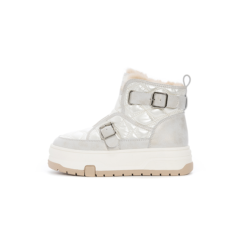 ST&SAT Термические короткие снегоступы женские белые, цвет White