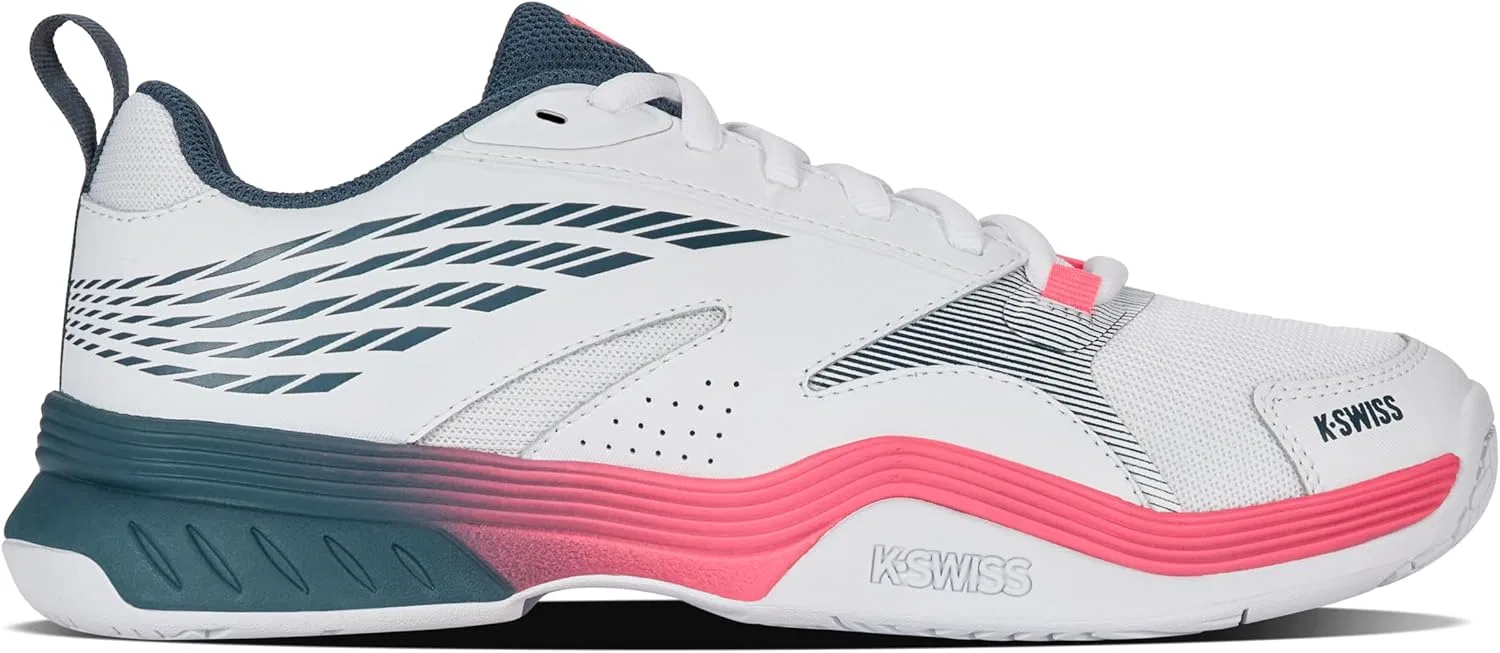 Кроссовки теннисные K-Swiss SpeedEx, White/Stargazer/Neon Blaze