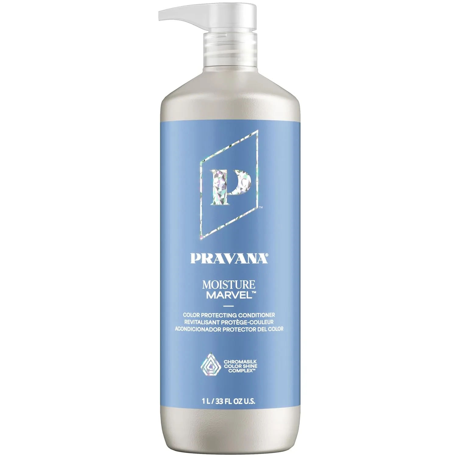 Кондиционер PRAVANA Moisture Marvel для сухих окрашенных волос с гиалуроновой кислотой, веганский, без парабенов и сульфатов