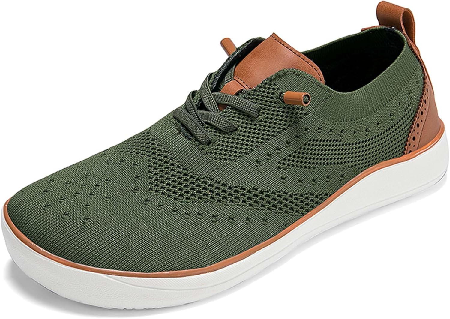 

Мужские минималистичные кроссовки с нулевым перепадом подошвы, удобные, дышащие, для тренировок, бега, активного отдыха и повседневной носки Generic, зеленый