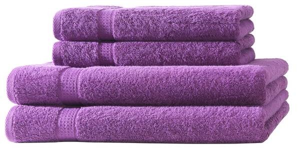 

SET 2x Duschtuch & 2x Набор полотенец Hometex Premium Textiles, 50x1x140 см цвет aubergine