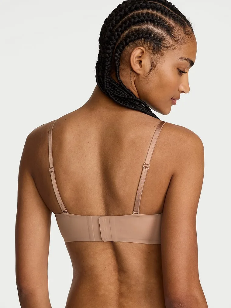 Бюстгальтер без бретелей в форме сердца с легкой подкладкой Victoria'S Secret Bare, Smooth Praline — фото 2