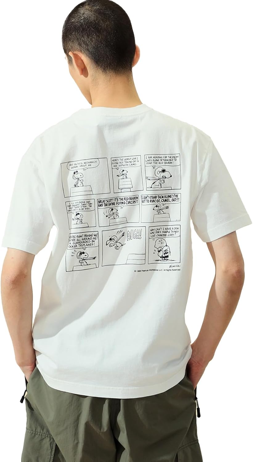 

Футболка с коротким рукавом PEANUTS x ALPHA/Snoopy (FLY BOY) TC1627, мужская Alpha Industries Inc, белый