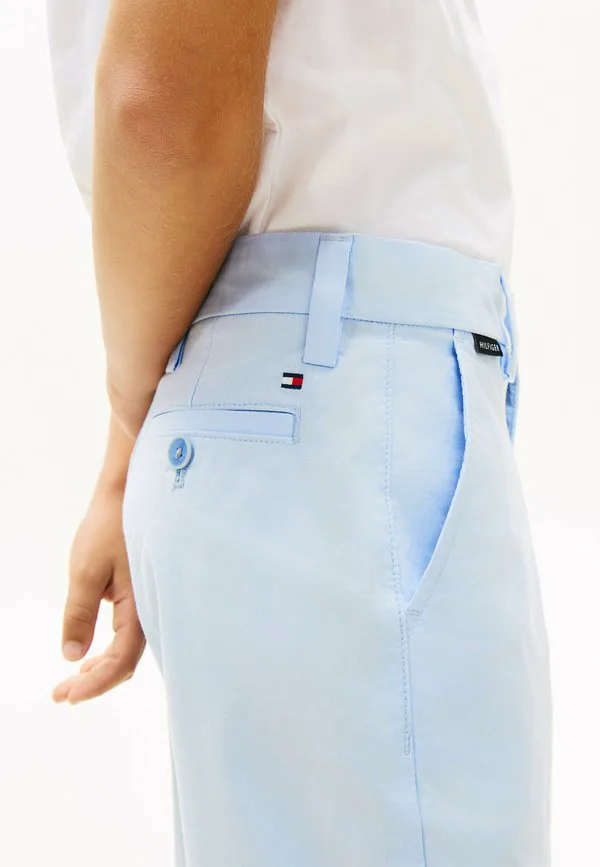 Легкие свободные брюки-чинос из саржи. Tommy Hilfiger, Sweet Blue — фото 4