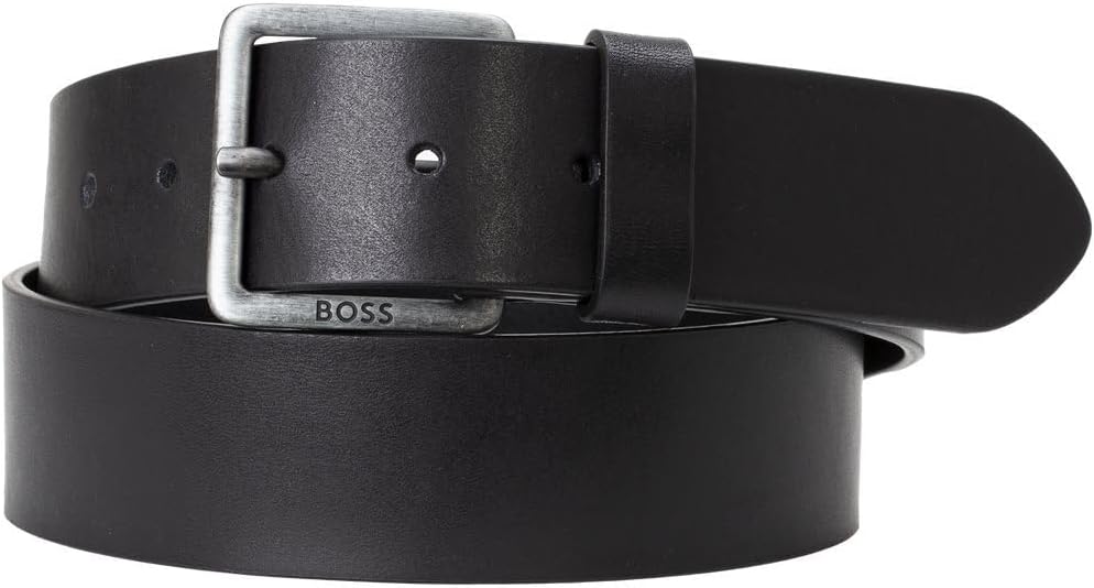 

BOSS мужской Jeeko кожаный повседневный ремень, Dark Black