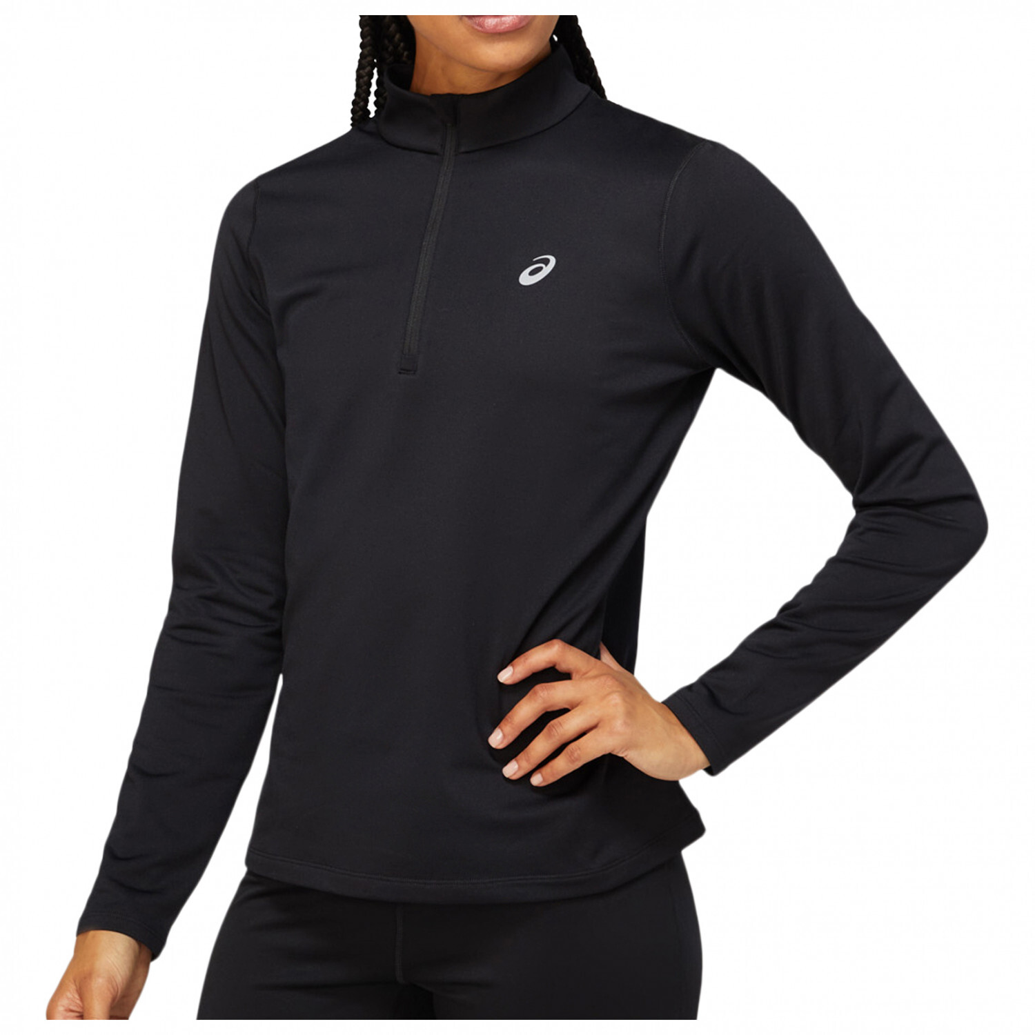 

Футболка для бега Asics Core L/S 1/2 Zip Winter Top, цвет Performance Black
