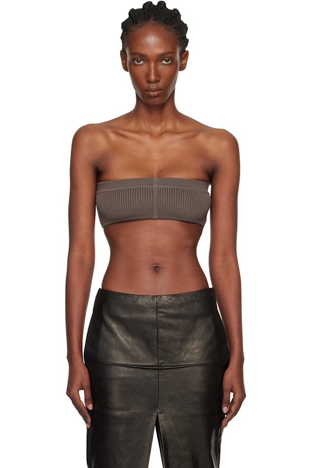 

Rick Owens Узкий топ-бандо «Серые конкордансы»