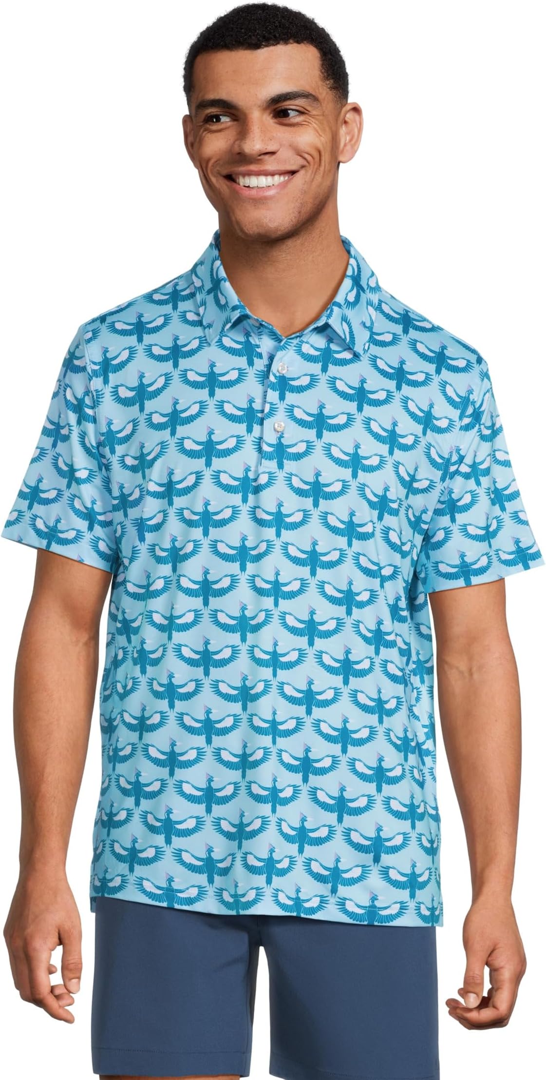 

Поло Chubbies The Birds Of A Feather, цвет Light/Pastel Blue