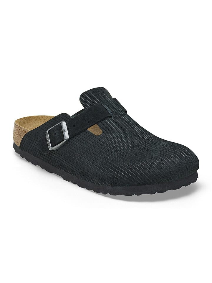 Мюли Birkenstock Leder-Pantoletten Boston, черный