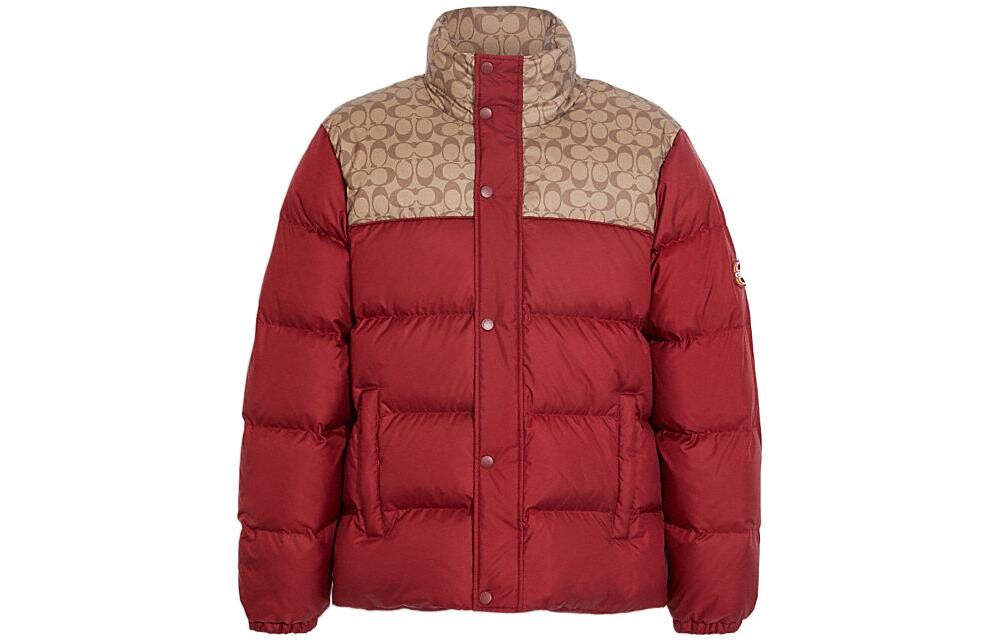

Пуховик мужской красный Coach, красный
