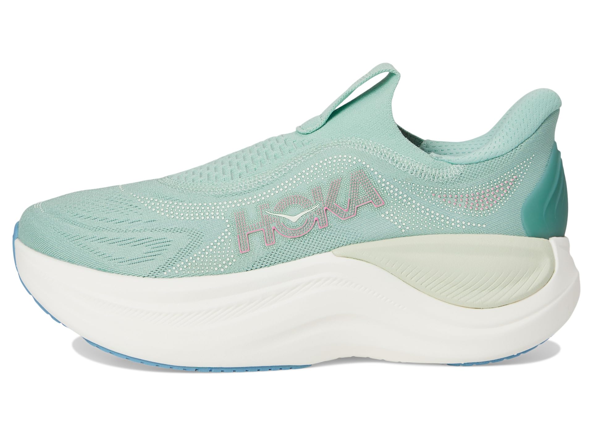Кроссовки Hoka Skyward Laceless, цвет Jadeite/Sea Glass — фото 4