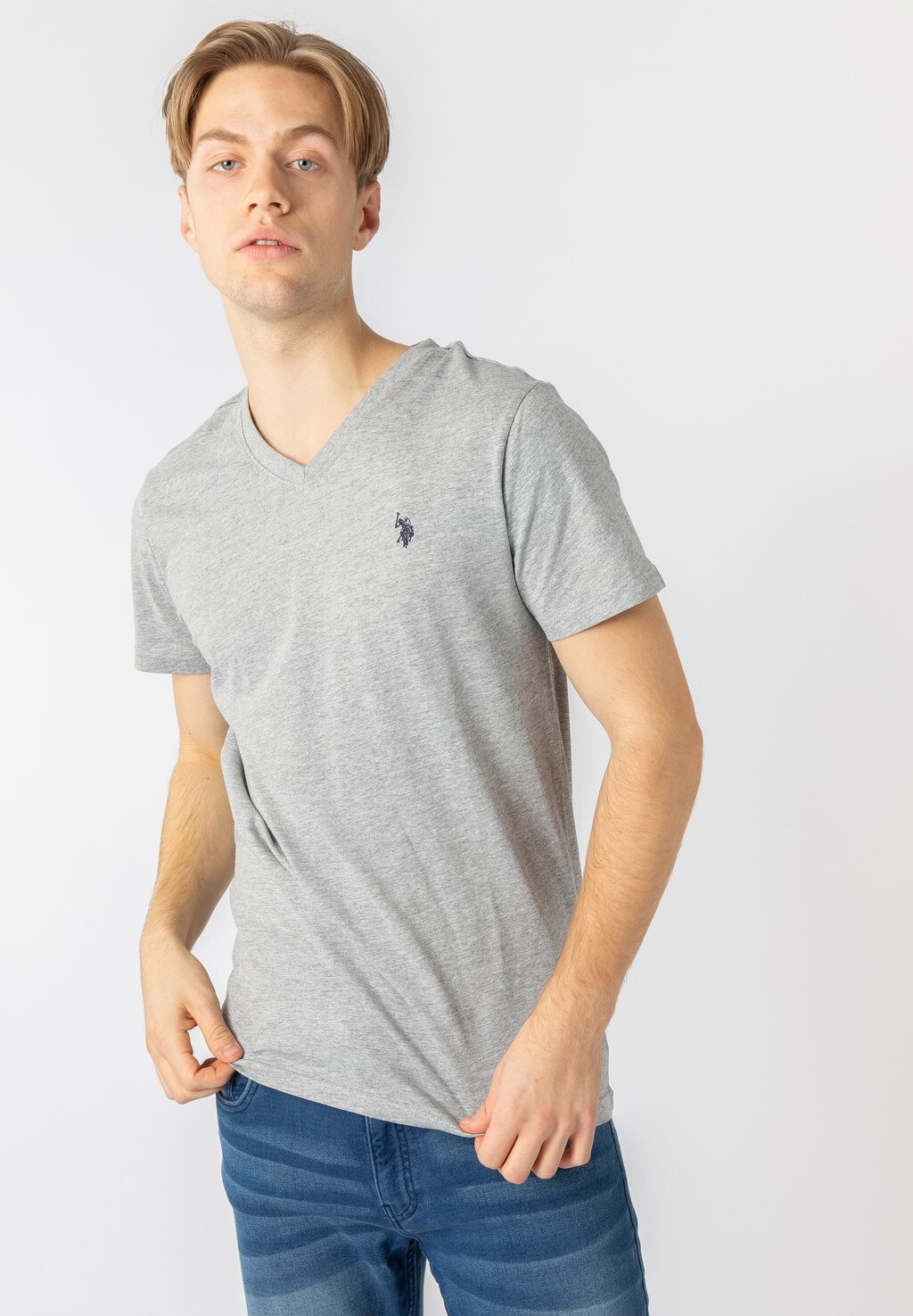 

Футболка базовая CEM U.S. Polo Assn., цвет grey melange