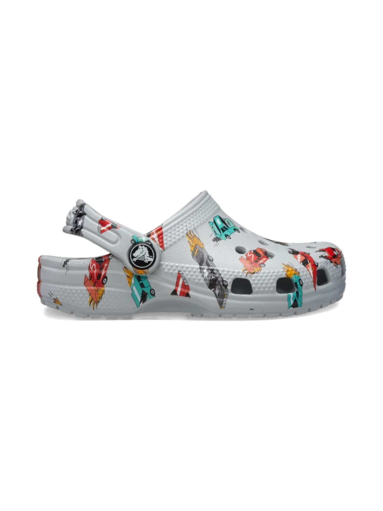 

Сабо Crocs Kids с графическим принтом, серый