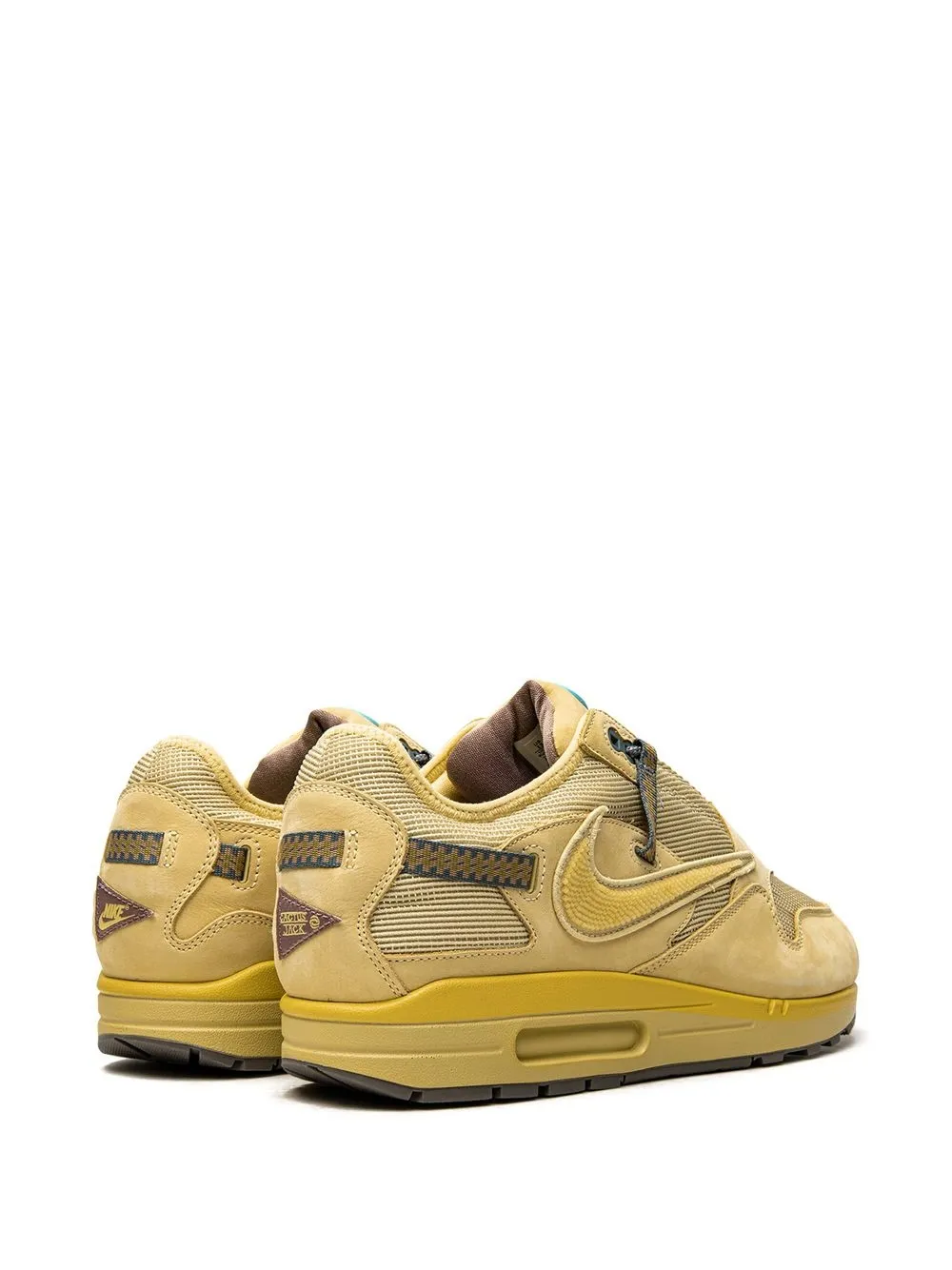 Кроссовки Air Max 1 Saturn Gold из коллаборации с Travis Scott Nike, желтый — фото 3