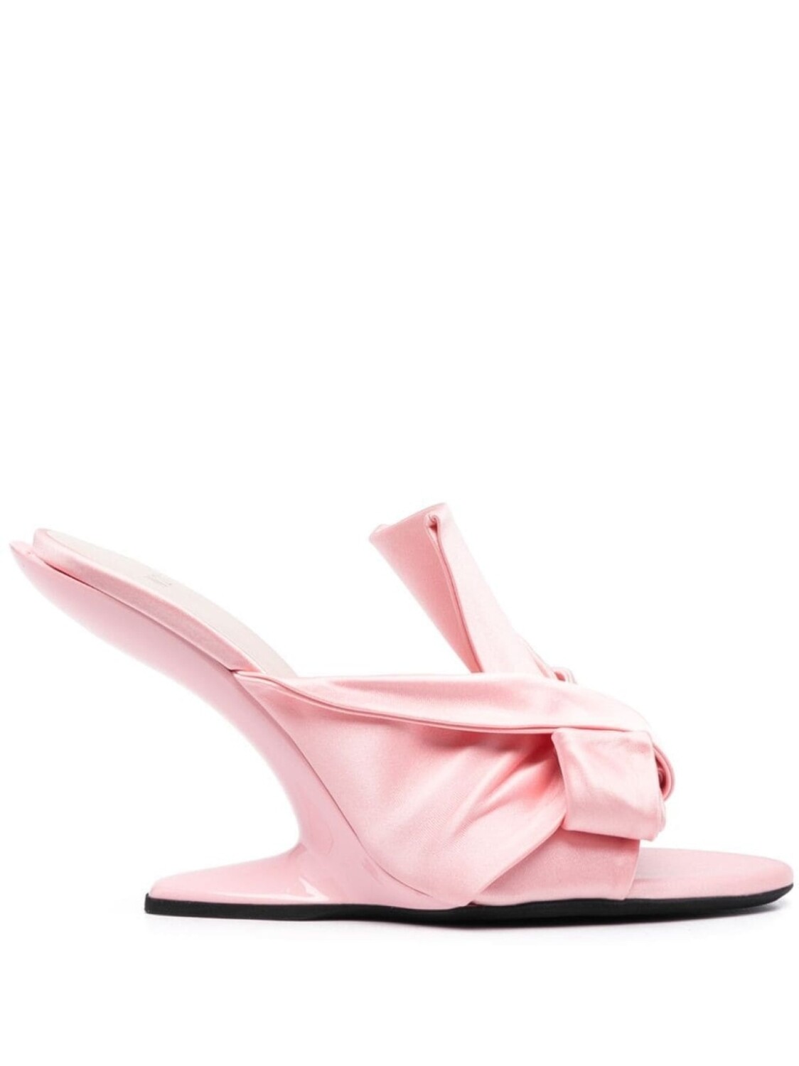 

Nº21 Bow Houdini satin mules, розовый
