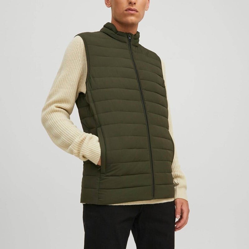 

Мужской жилет из вторичной переработки Jack & Jones, черный