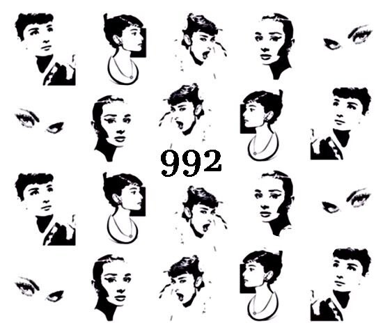 

Водные наклейки для ногтей - №992, Raisin