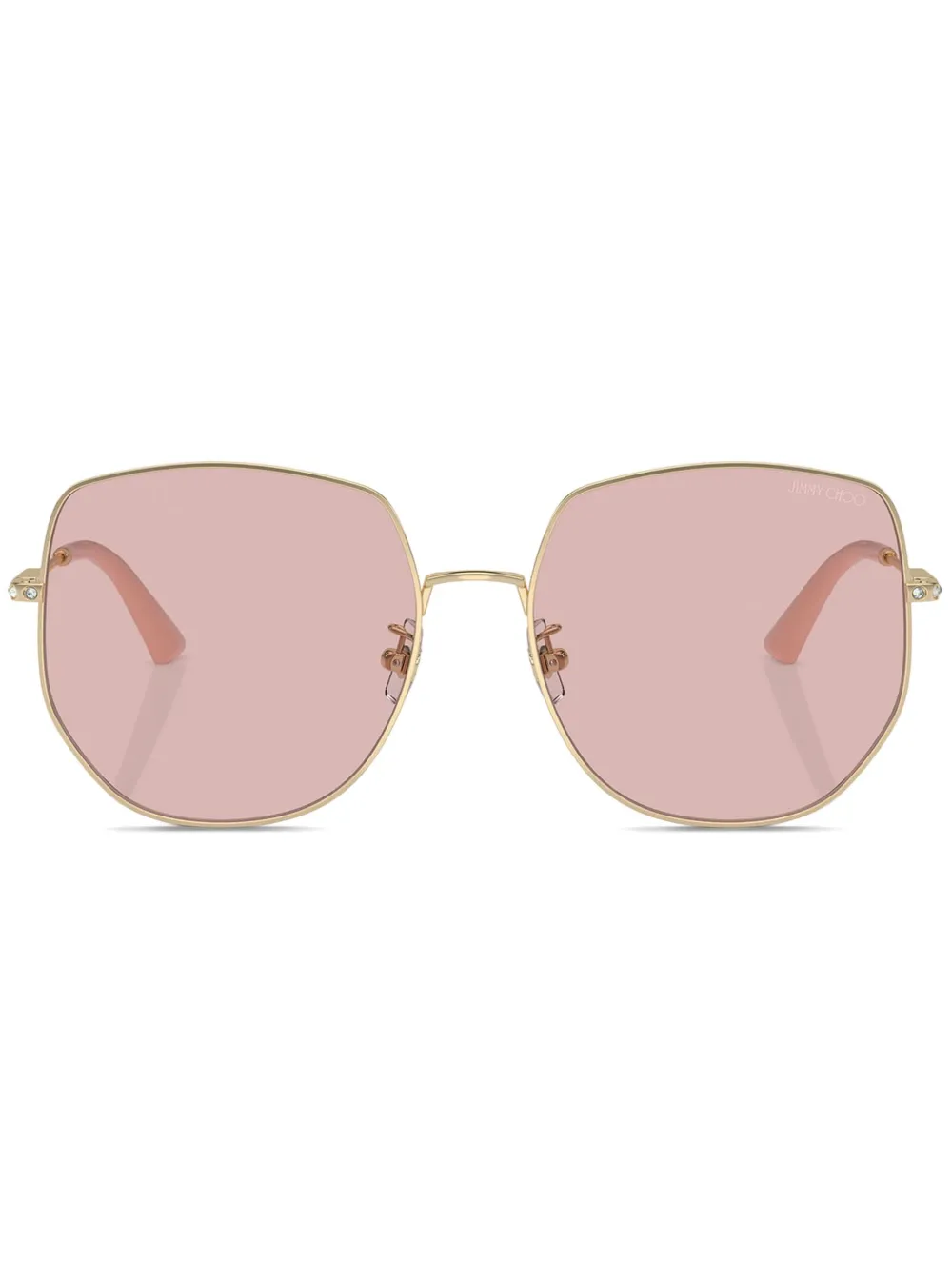 

Солнцезащитные очки в квадратной оправе Jimmy Choo Eyewear, золотой