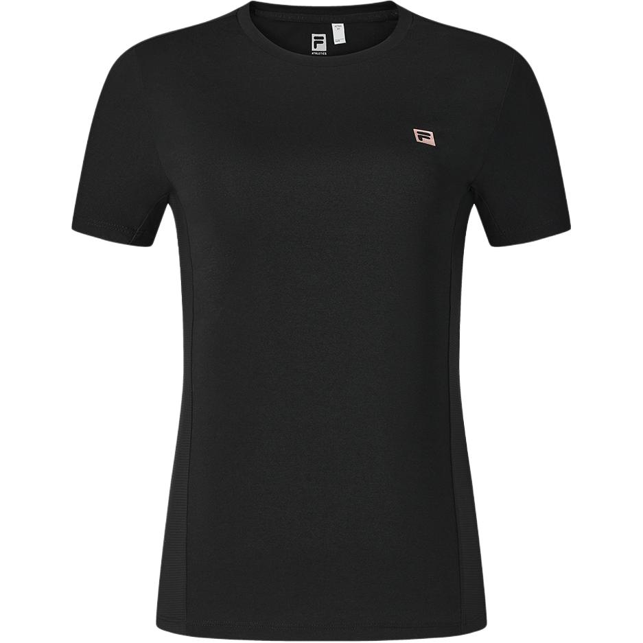 

Футболка для фитнеса женская классическая черная FILA