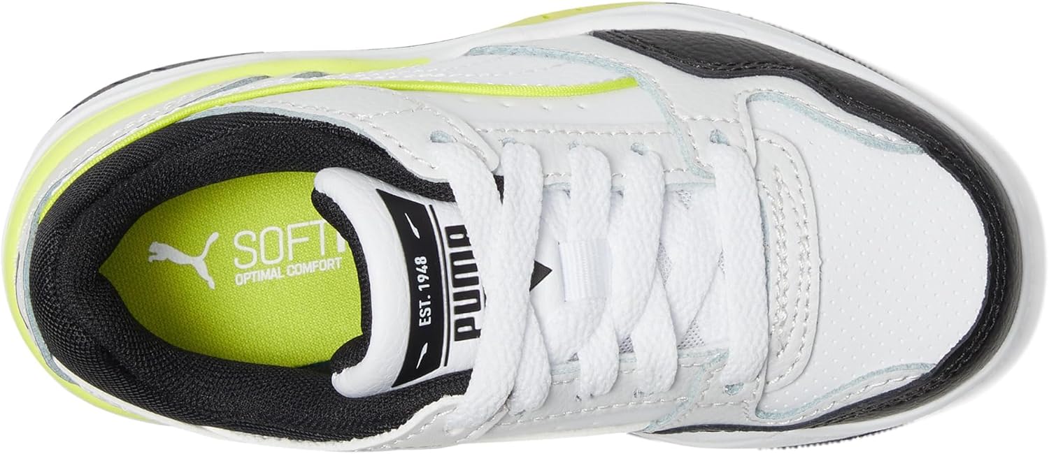 Кроссовки Puma Unisex-Child Rebound Retro (для маленьких детей), белый/черный — фото 2