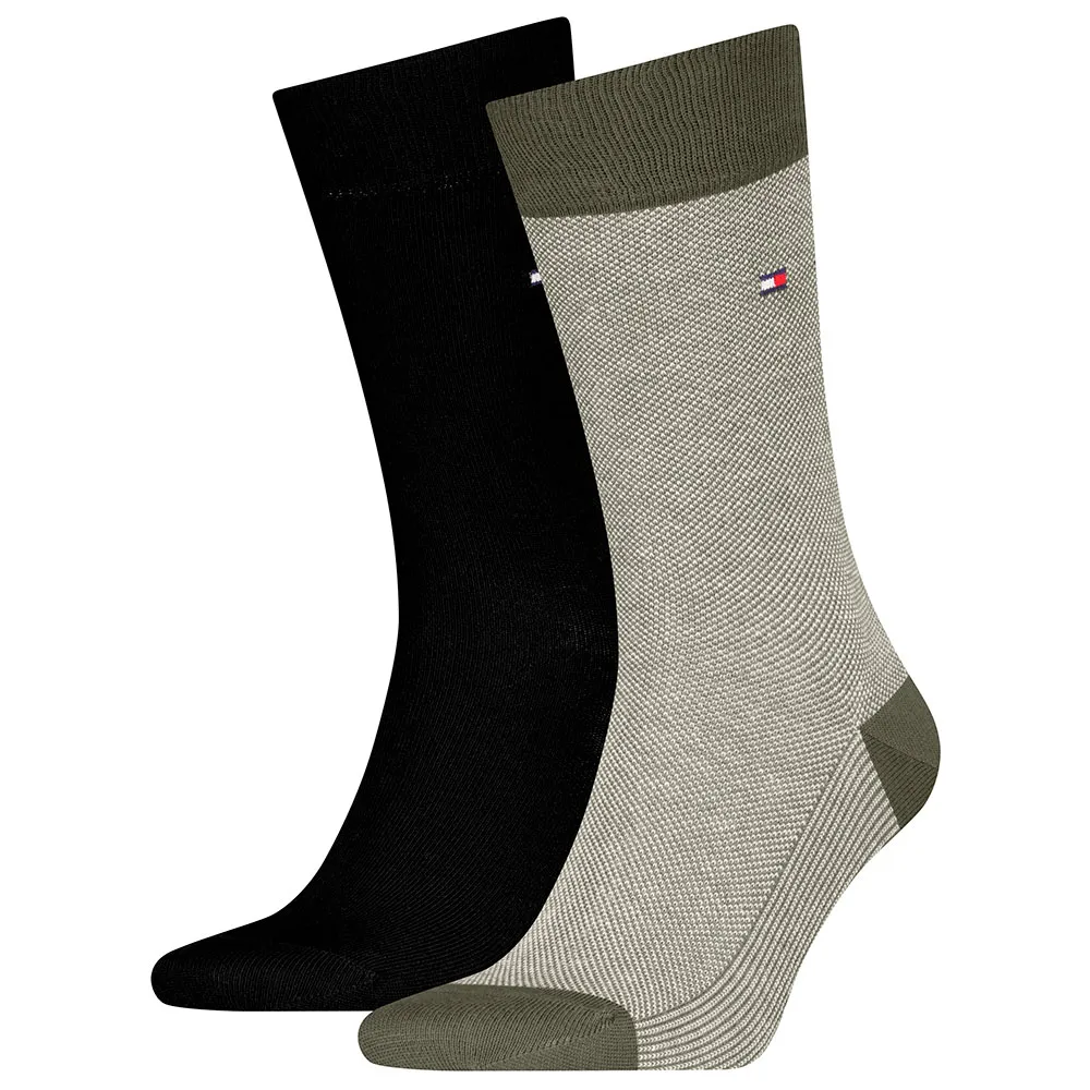 

Носки 2 шт Tommy Hilfiger Birdseye, зеленый