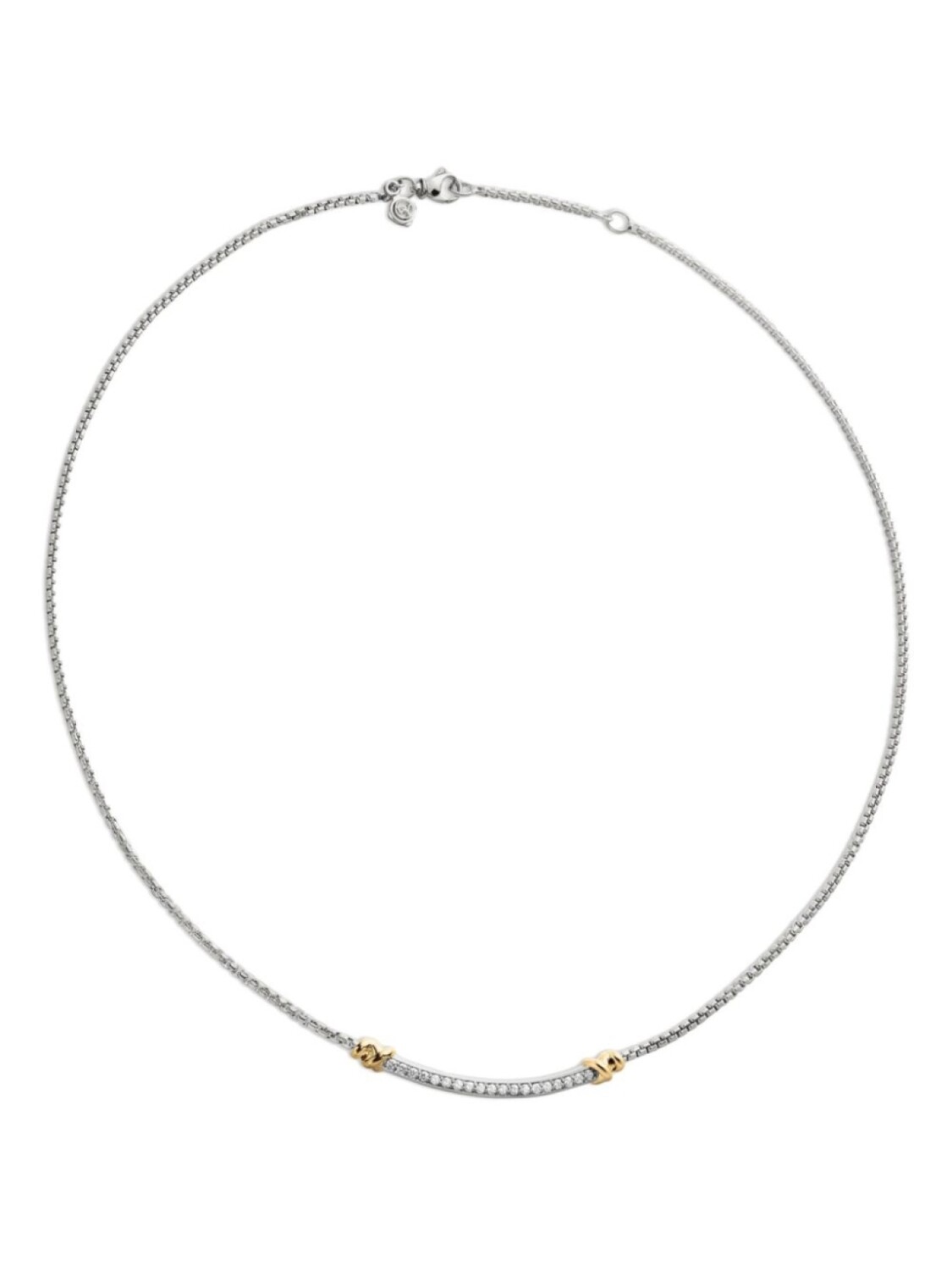 

Бриллиантовое колье Petite Helena Wrap Station из стерлингового серебра David Yurman, серебряный