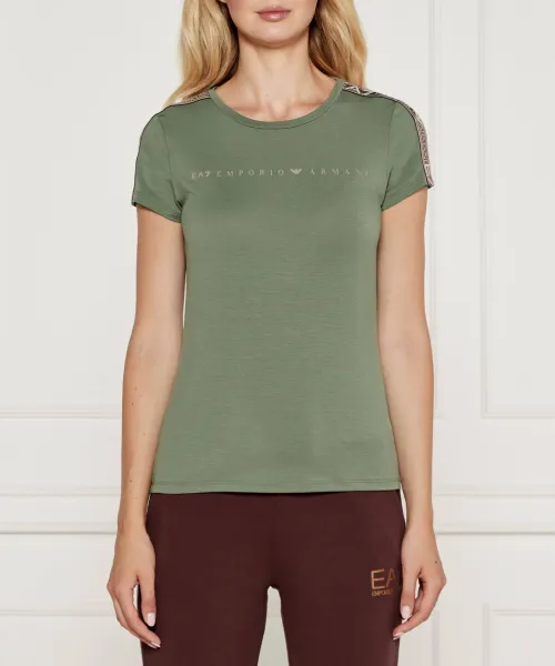 

Футболка Slim fit Ea7, зеленый