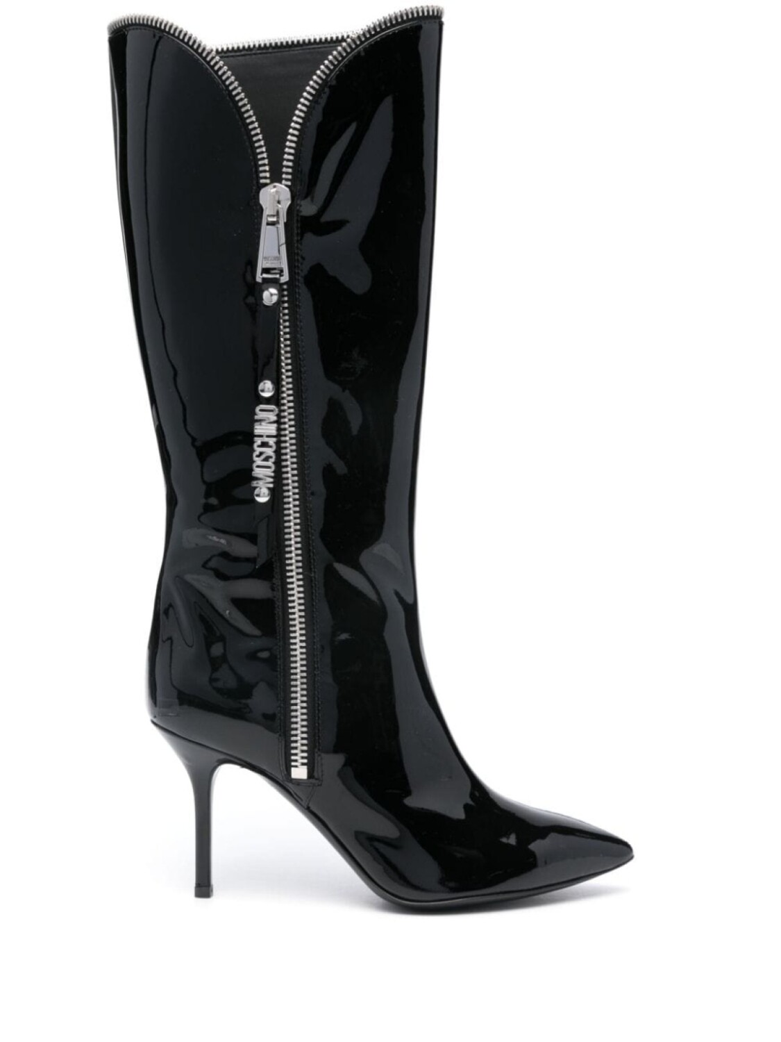 

Moschino 85-миллиметровые лакированные сапоги, черный
