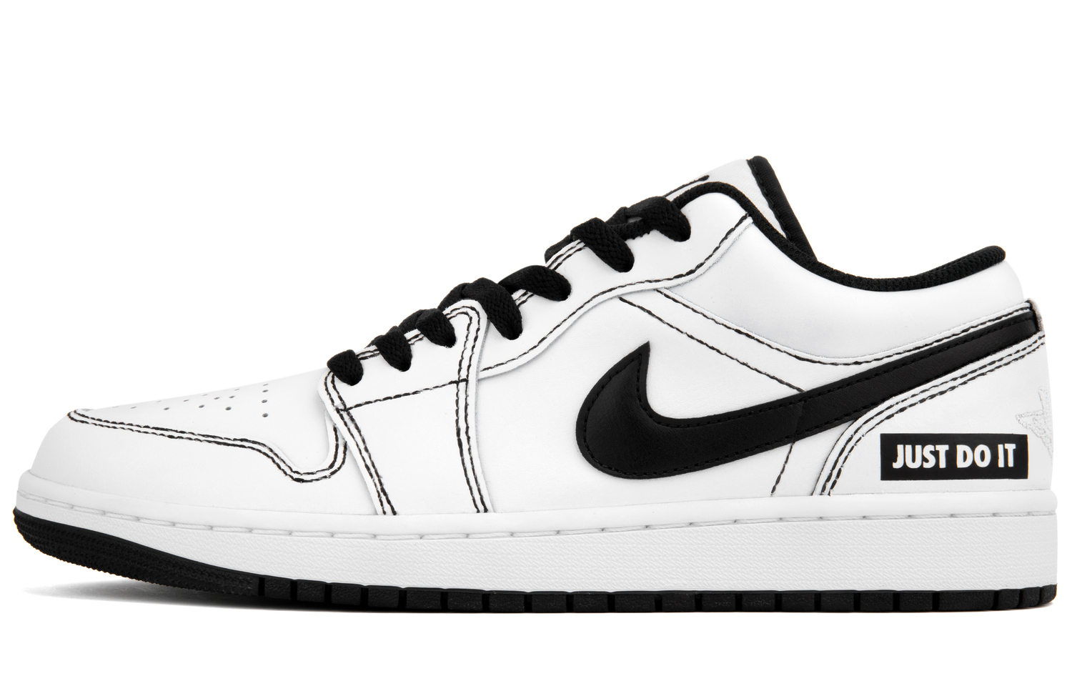 

Jordan Низкие винтажные баскетбольные кроссовки Unisex Black White