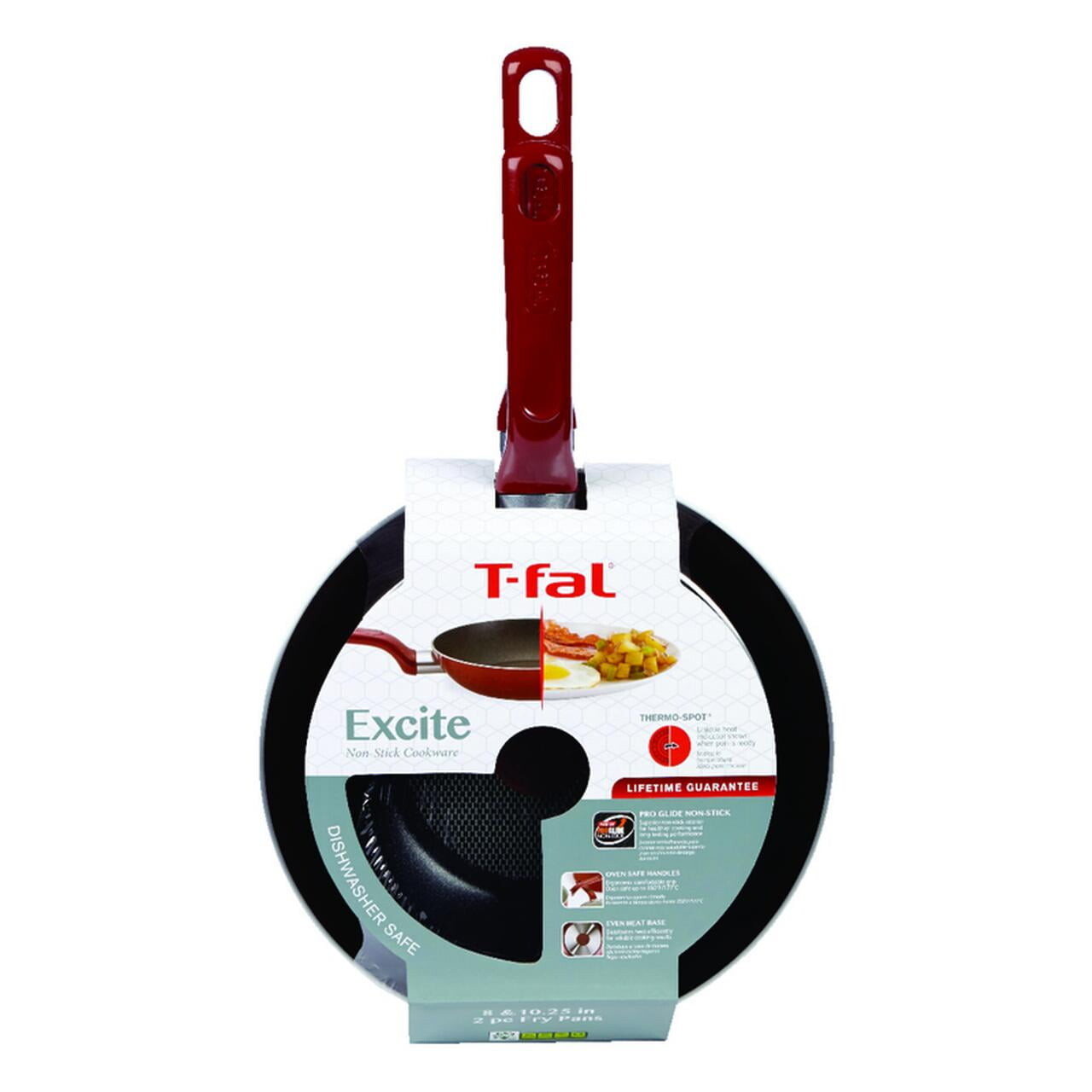 

Набор алюминиевых сковород T-fal 8 и 10,5 дюймов, черный