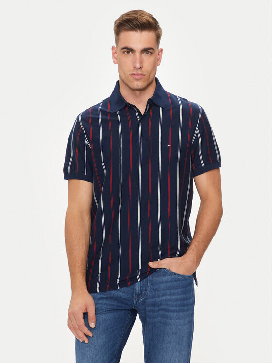 

Поло стандартного кроя Tommy Hilfiger, синий