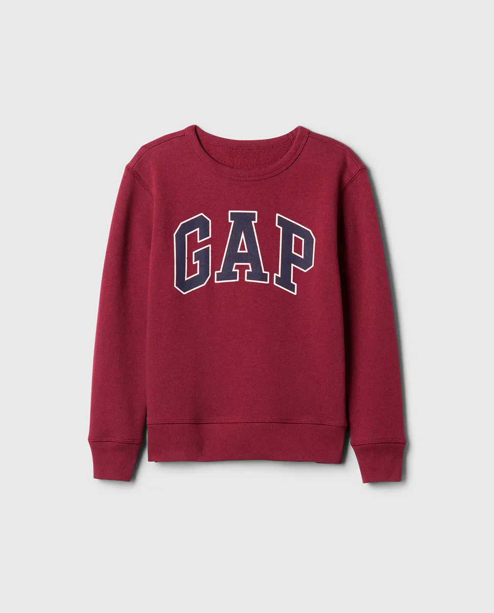 

Толстовка с капюшоном для мальчика с логотипом Gap, бордовый