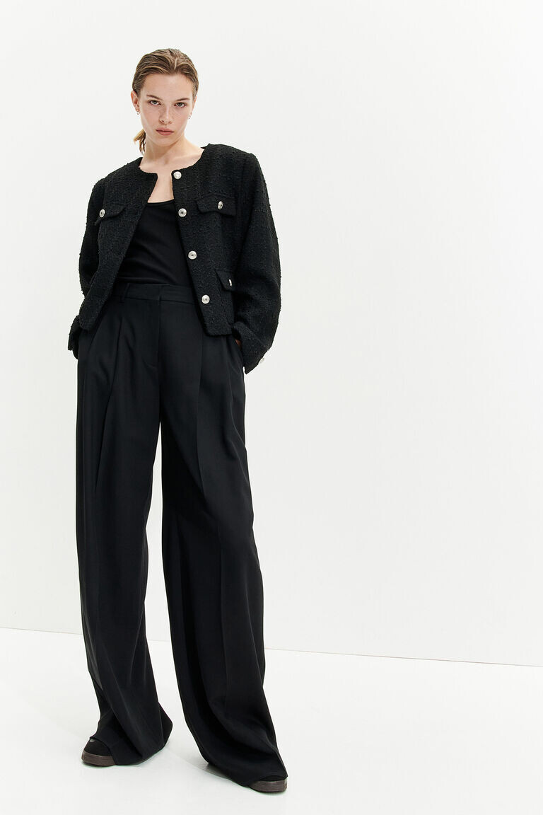 

Фактурная куртка H&M, черный