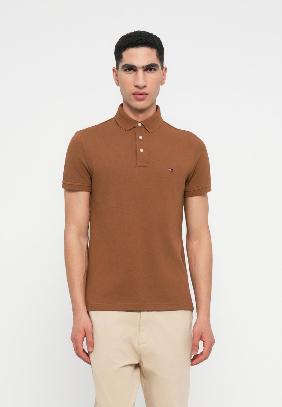 

Поло Tommy Hilfiger SLIM, Highland Khaki/Brown, Коричневый, Поло Tommy Hilfiger SLIM, Highland Khaki/Brown
